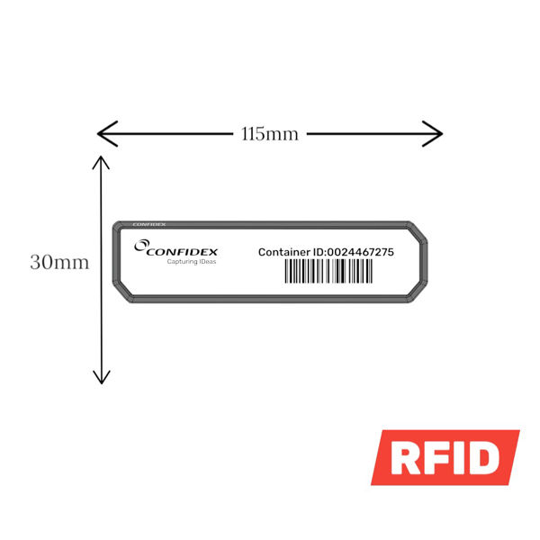 Picture of Zebra RFID Hard Tag Steelwave Classic M780 115 x 30 x 3.9mm